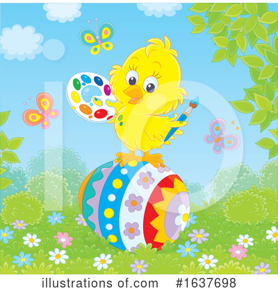 Easter Chick Clipart #1637698 by Alex Bannykh