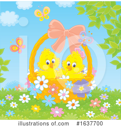 Easter Chick Clipart #1637700 by Alex Bannykh