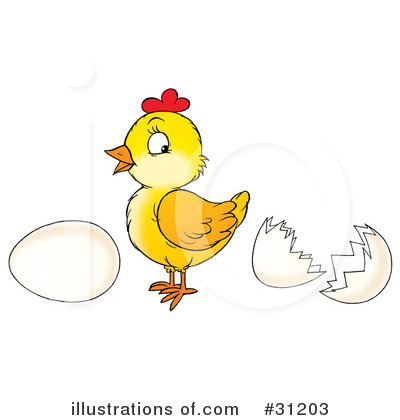 Royalty-Free (RF) Chick Clipart Illustration by Alex Bannykh - Stock Sample #31203