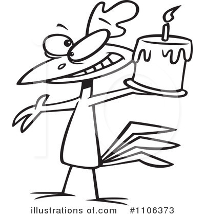 Birthday Cake Clipart #1106373 by toonaday