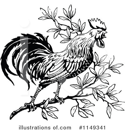Roosters Clipart #1149341 by Prawny Vintage