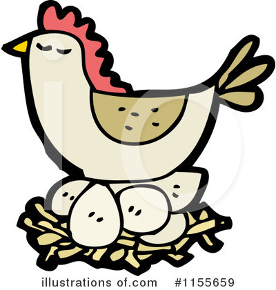 Royalty-Free (RF) Chicken Clipart Illustration by lineartestpilot - Stock Sample #1155659