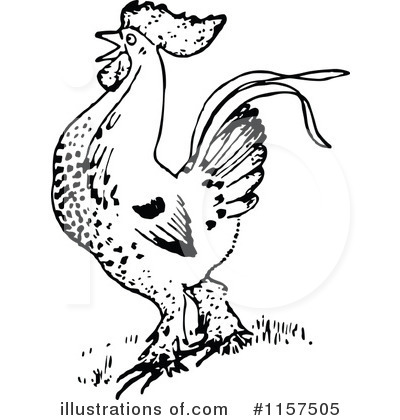 Royalty-Free (RF) Chicken Clipart Illustration by Prawny Vintage - Stock Sample #1157505