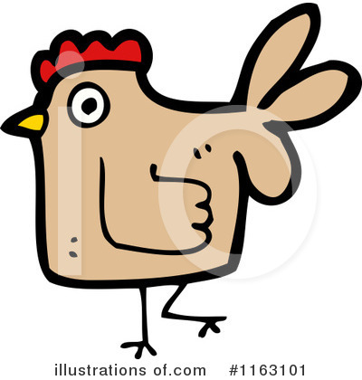 Royalty-Free (RF) Chicken Clipart Illustration by lineartestpilot - Stock Sample #1163101