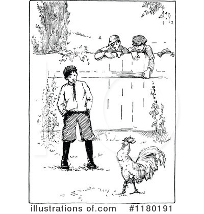 Royalty-Free (RF) Chicken Clipart Illustration by Prawny Vintage - Stock Sample #1180191