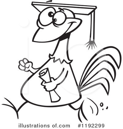 Royalty-Free (RF) Chicken Clipart Illustration by toonaday - Stock Sample #1192299