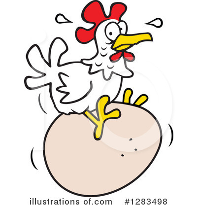 Royalty-Free (RF) Chicken Clipart Illustration by Johnny Sajem - Stock Sample #1283498