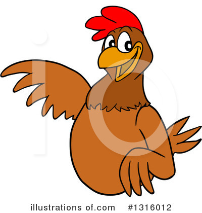 Royalty-Free (RF) Chicken Clipart Illustration by LaffToon - Stock Sample #1316012