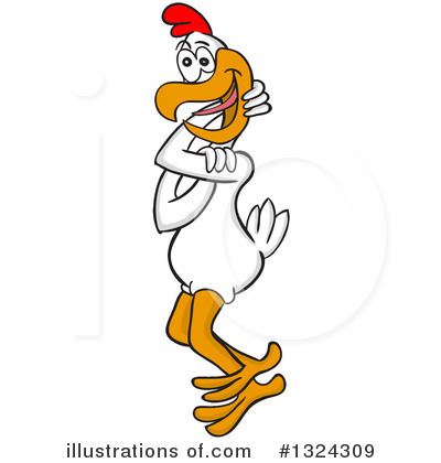 Chickens Clipart #1324309 by LaffToon
