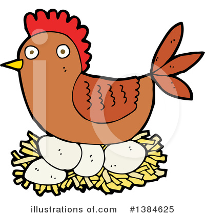 Royalty-Free (RF) Chicken Clipart Illustration by lineartestpilot - Stock Sample #1384625