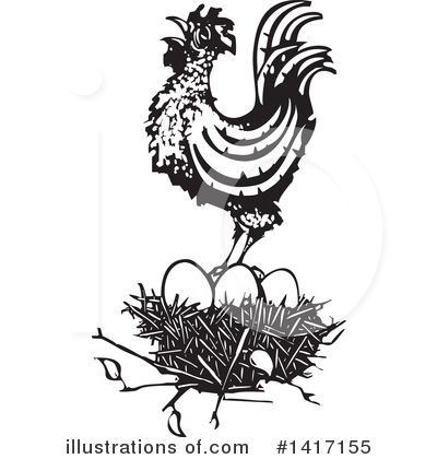Rooster Clipart #1417155 by xunantunich
