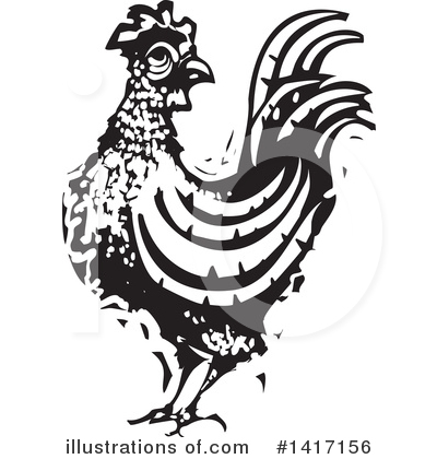 Rooster Clipart #1417156 by xunantunich