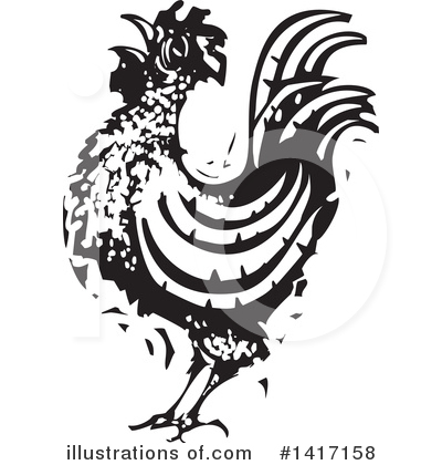 Royalty-Free (RF) Chicken Clipart Illustration by xunantunich - Stock Sample #1417158
