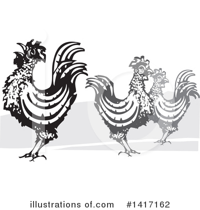 Rooster Clipart #1417162 by xunantunich