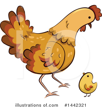 Royalty-Free (RF) Chicken Clipart Illustration by BNP Design Studio - Stock Sample #1442321