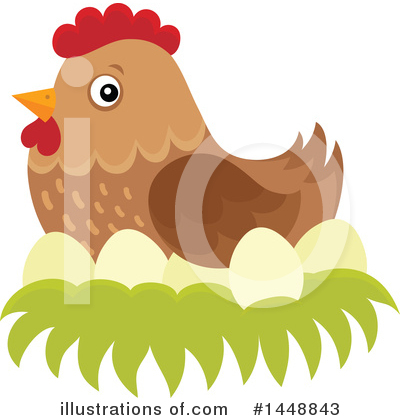 Chicken Clipart #1448843 by visekart