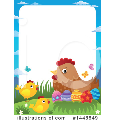 Royalty-Free (RF) Chicken Clipart Illustration by visekart - Stock Sample #1448849