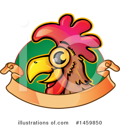 Rooster Clipart #1459850 by Domenico Condello