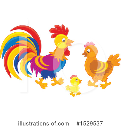 Rooster Clipart #1529537 by Alex Bannykh