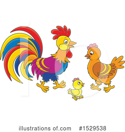 Rooster Clipart #1529538 by Alex Bannykh