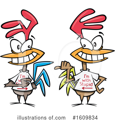 Royalty-Free (RF) Chicken Clipart Illustration by toonaday - Stock Sample #1609834