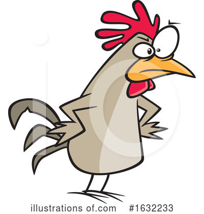 Royalty-Free (RF) Chicken Clipart Illustration by toonaday - Stock Sample #1632233