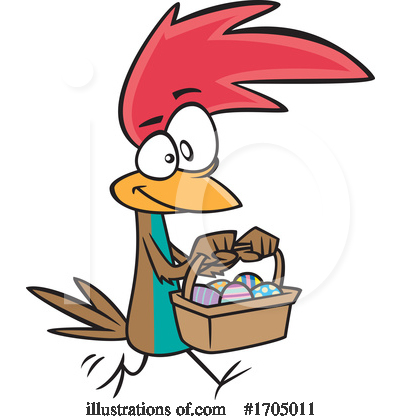Royalty-Free (RF) Chicken Clipart Illustration by toonaday - Stock Sample #1705011