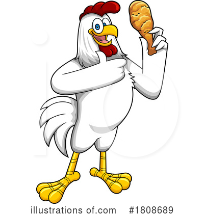 Chicken Leg Clipart #1808689 by Hit Toon