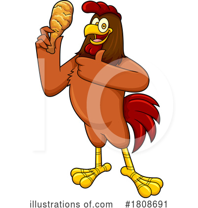 Chicken Leg Clipart #1808691 by Hit Toon