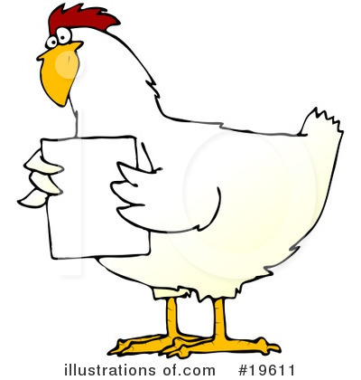 Royalty-Free (RF) Chicken Clipart Illustration by djart - Stock Sample #19611
