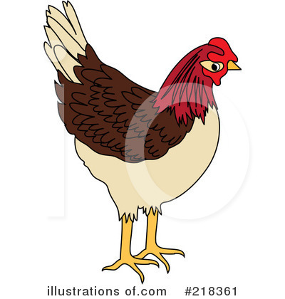 Royalty-Free (RF) Chicken Clipart Illustration by Pams Clipart - Stock Sample #218361
