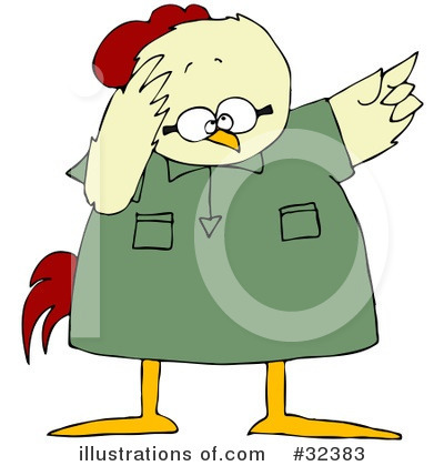 Royalty-Free (RF) Chicken Clipart Illustration by djart - Stock Sample #32383
