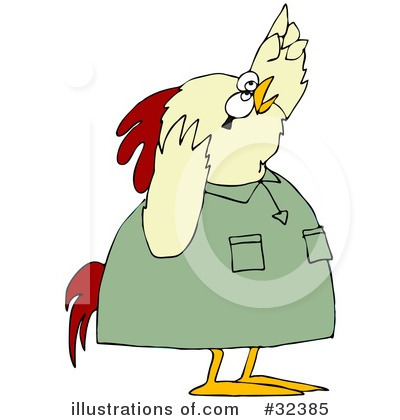Royalty-Free (RF) Chicken Clipart Illustration by djart - Stock Sample #32385