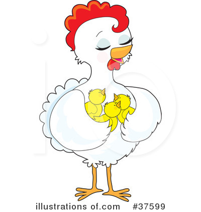 Royalty-Free (RF) Chicken Clipart Illustration by Maria Bell - Stock Sample #37599