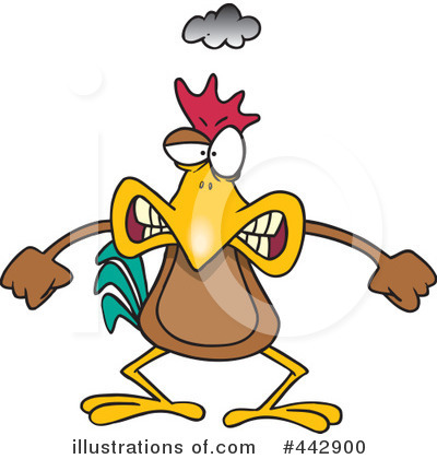 Rooster Clipart #442900 by toonaday