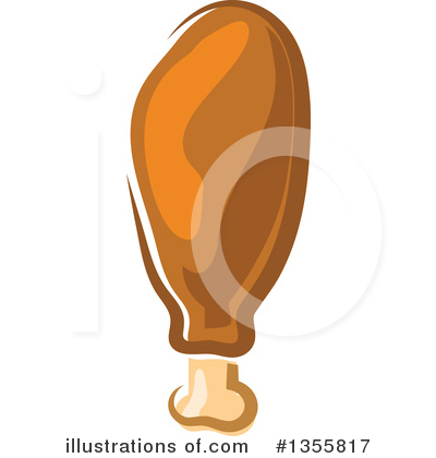 Royalty-Free (RF) Chicken Drumstick Clipart Illustration by Vector Tradition SM - Stock Sample #1355817