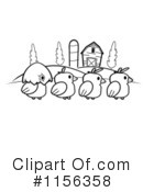 Chickens Clipart #1156358 by Cory Thoman