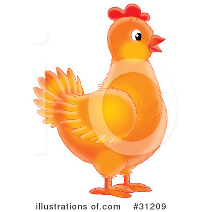 Royalty-Free (RF) Chickens Clipart Illustration by Alex Bannykh - Stock Sample #31209