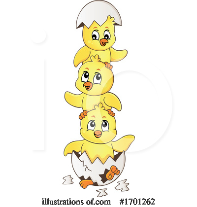 Royalty-Free (RF) Chicks Clipart Illustration by visekart - Stock Sample #1701262