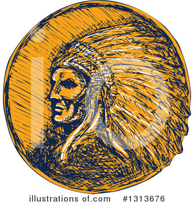 Royalty-Free (RF) Chief Clipart Illustration by patrimonio - Stock Sample #1313676