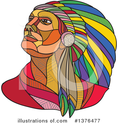 Native American Clipart #1376477 by patrimonio