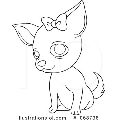 Royalty-Free (RF) Chihuahua Clipart Illustration by Rosie Piter - Stock Sample #1068738