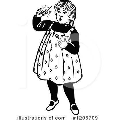 Royalty-Free (RF) Child Clipart Illustration by Prawny Vintage - Stock Sample #1206709