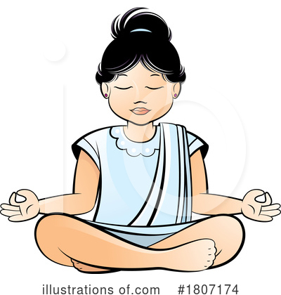 Meditate Clipart #1807174 by Lal Perera