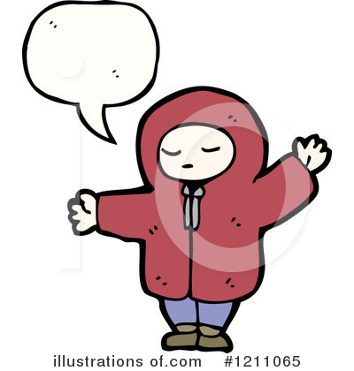 Royalty-Free (RF) Child In Hoodie Clipart Illustration by lineartestpilot - Stock Sample #1211065