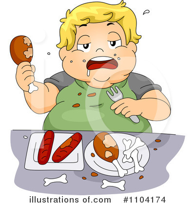Royalty-Free (RF) Child Obesity Clipart Illustration by BNP Design Studio - Stock Sample #1104174