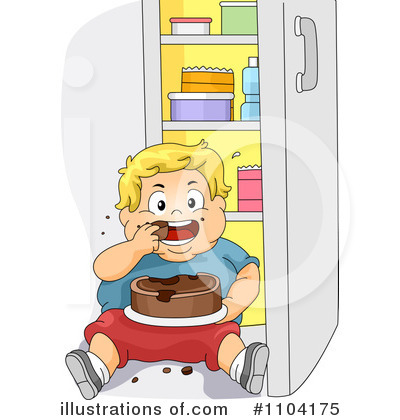 Royalty-Free (RF) Child Obesity Clipart Illustration by BNP Design Studio - Stock Sample #1104175