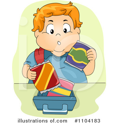 Royalty-Free (RF) Child Obesity Clipart Illustration by BNP Design Studio - Stock Sample #1104183