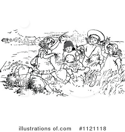 Royalty-Free (RF) Children Clipart Illustration by Prawny Vintage - Stock Sample #1121118