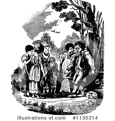 Royalty-Free (RF) Children Clipart Illustration by Prawny Vintage - Stock Sample #1135314